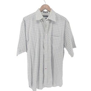 Cremieux Signature Series Men's Large Plaid Sport Shirt Preppy Southern Golf